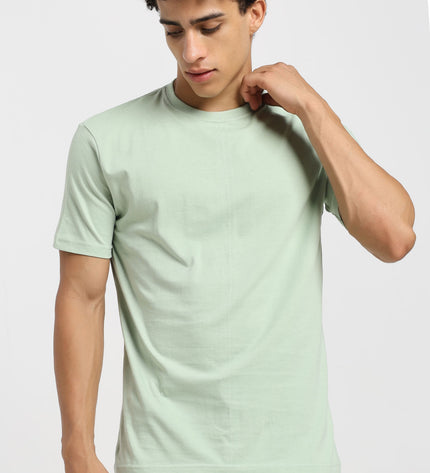 Unisex Regular Solid T-Shirt - Jade