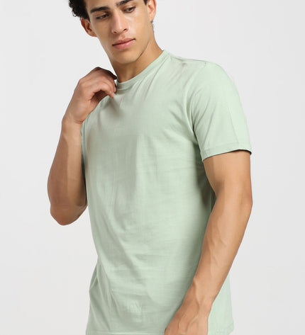 Unisex Regular Solid T-Shirt - Jade