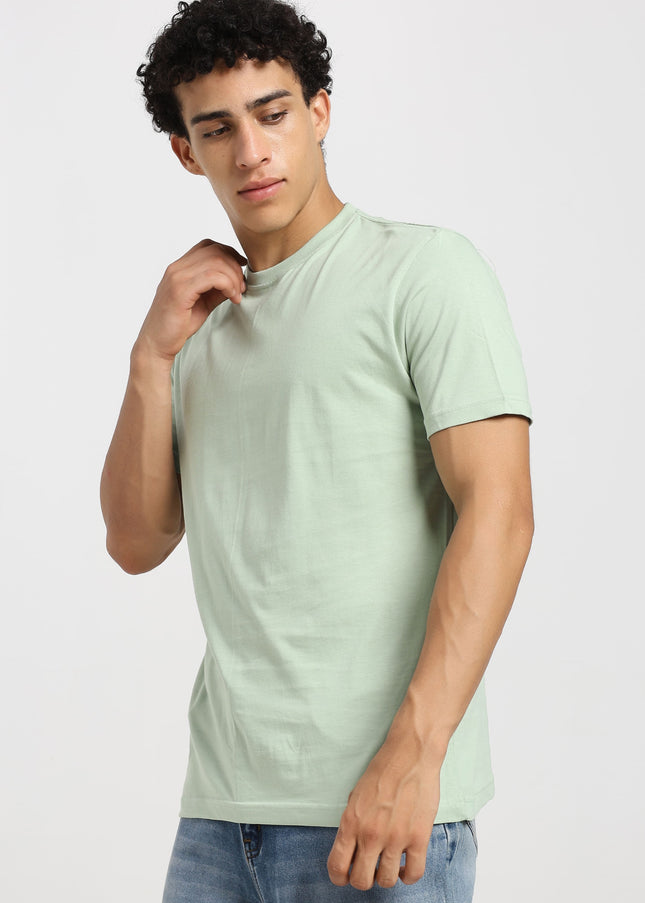 Unisex Regular Solid T-Shirt - Jade