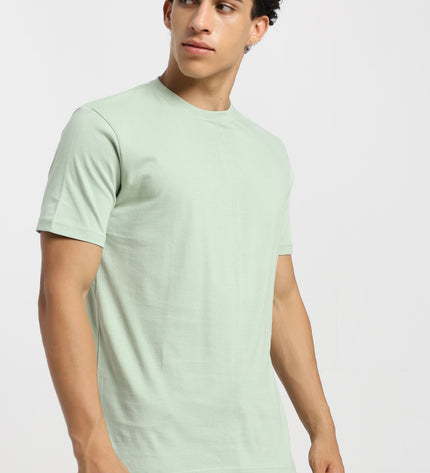 Unisex Regular Solid T-Shirt - Jade
