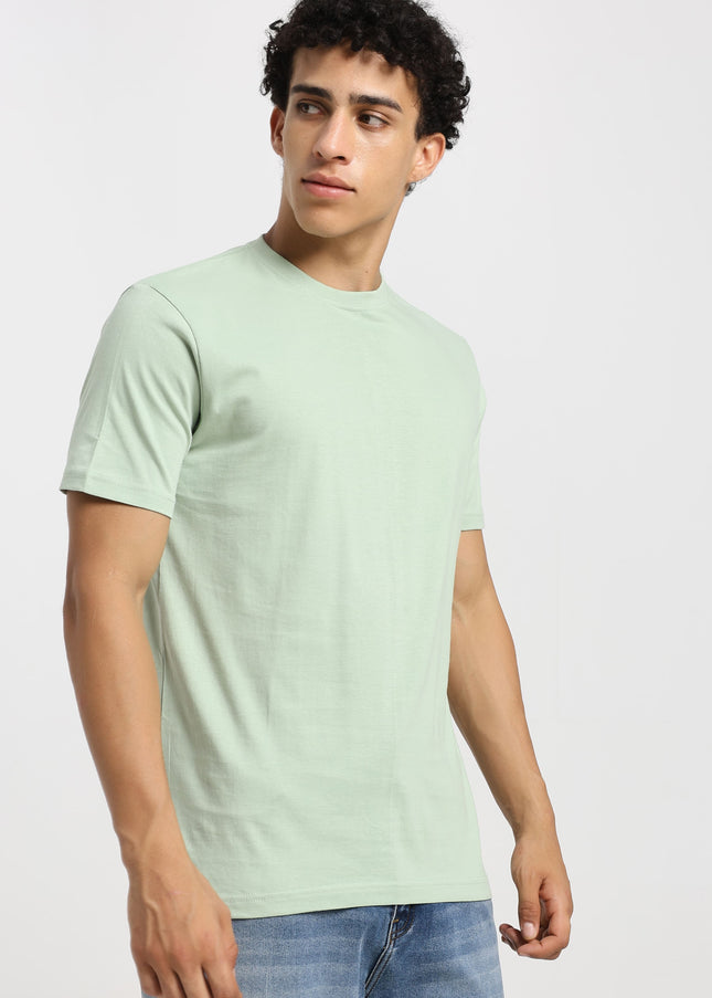 Unisex Regular Solid T-Shirt - Jade