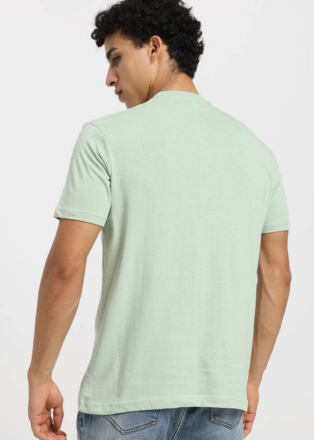 Unisex Regular Solid T-Shirt - Jade