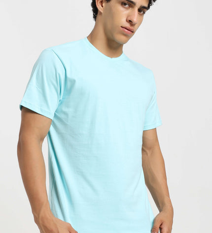 Unisex Regular Solid T-Shirt - Mint