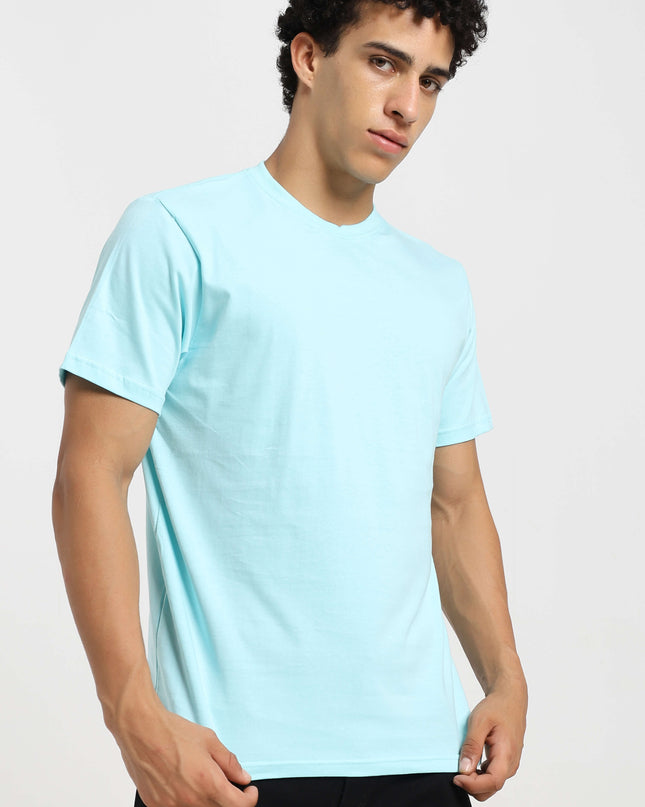Unisex Regular Solid T-Shirt - Mint
