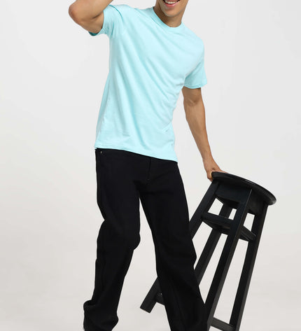 Unisex Regular Solid T-Shirt - Mint