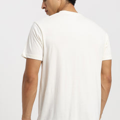 Unisex Regular Solid T-Shirt - Off White