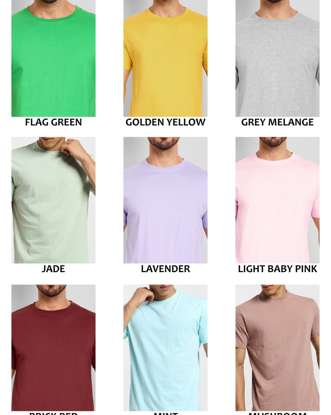 Pick Any 3 - Solid Round Neck