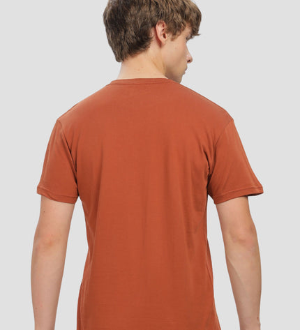 Unisex Regular Solid T-Shirt - Copper