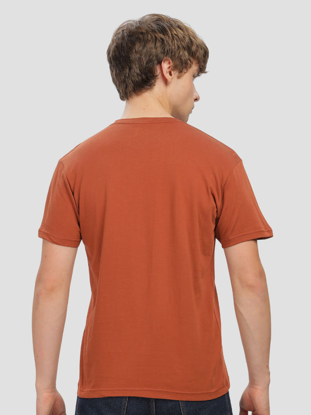 Unisex Regular Solid T-Shirt - Copper