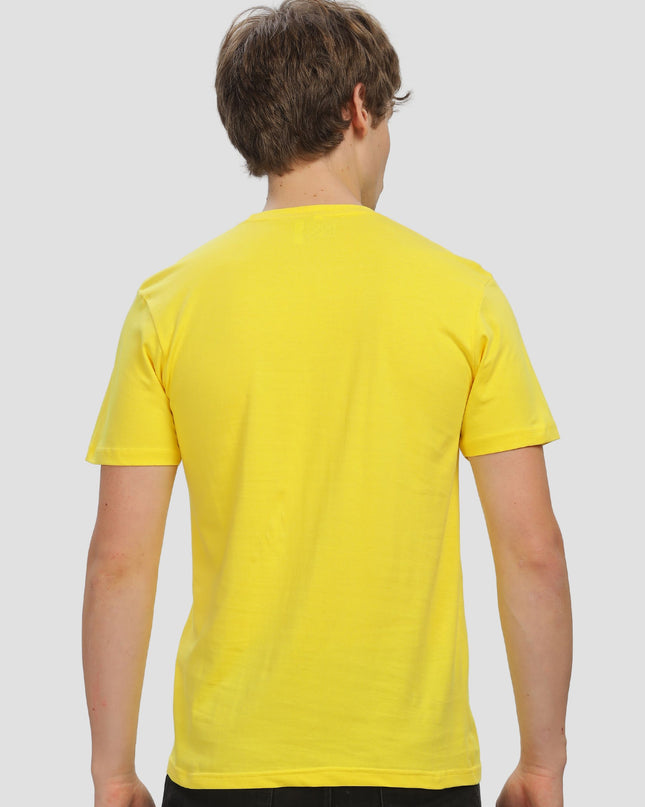 Unisex Regular Solid T-Shirt - New Yellow