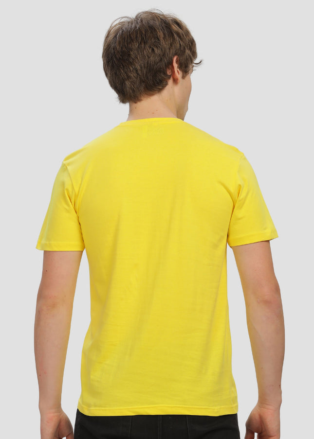 Unisex Regular Solid T-Shirt - New Yellow