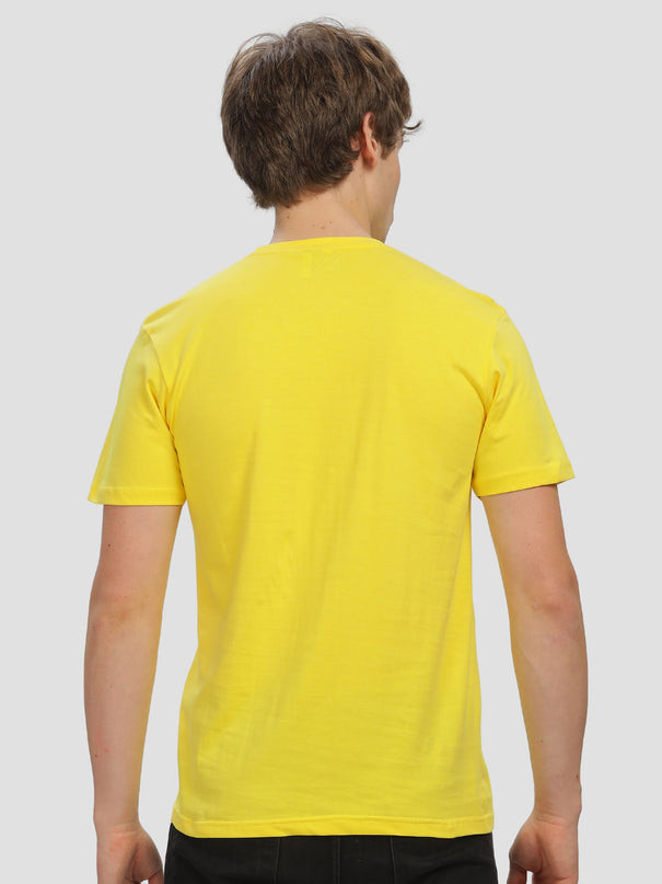 Unisex Regular Solid T-Shirt - New Yellow