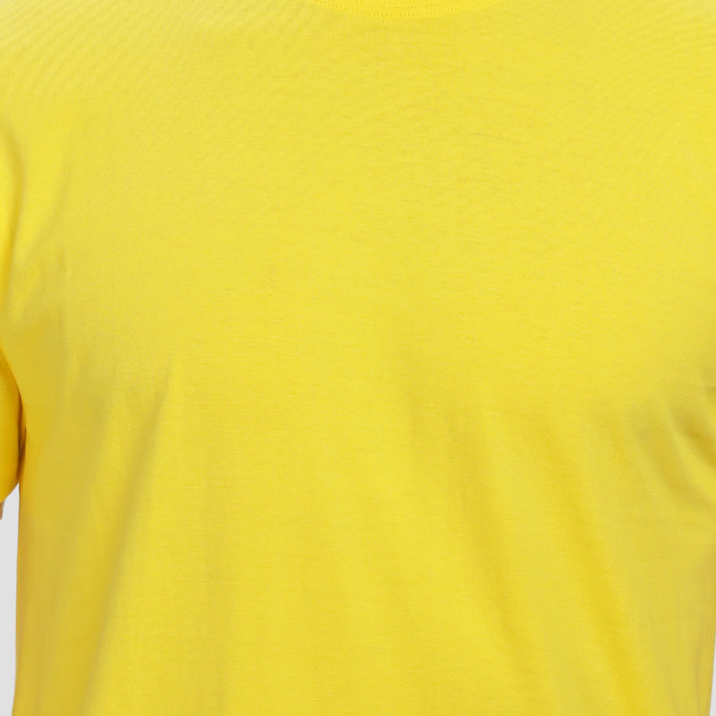 Unisex Regular Solid T-Shirt - New Yellow