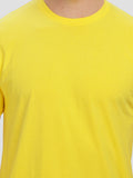 Men's Regular Solid T-Shirt - New Yellow