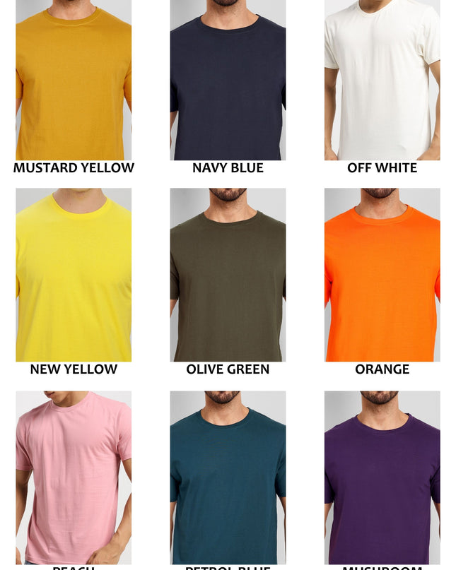 Pick Any 3 - Solid Round Neck