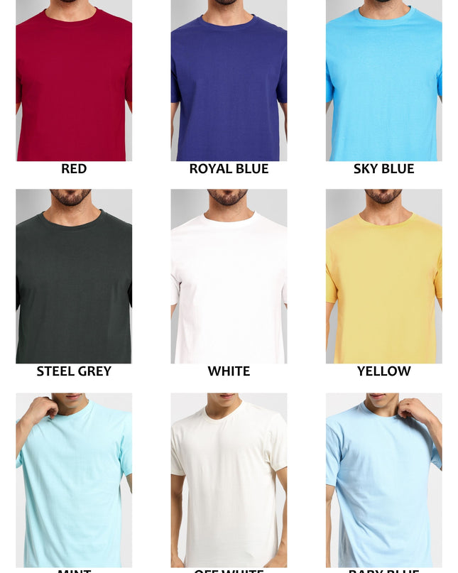 Pick Any 3 - Solid Round Neck