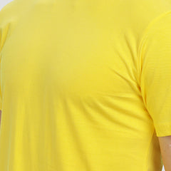 Unisex Regular Solid T-Shirt - New Yellow