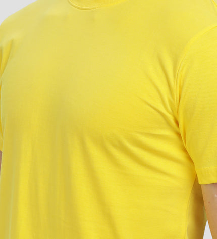 Unisex Regular Solid T-Shirt - New Yellow