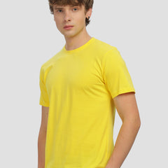 Unisex Regular Solid T-Shirt - New Yellow
