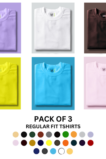 Pick Any 3 - Solid Round Neck