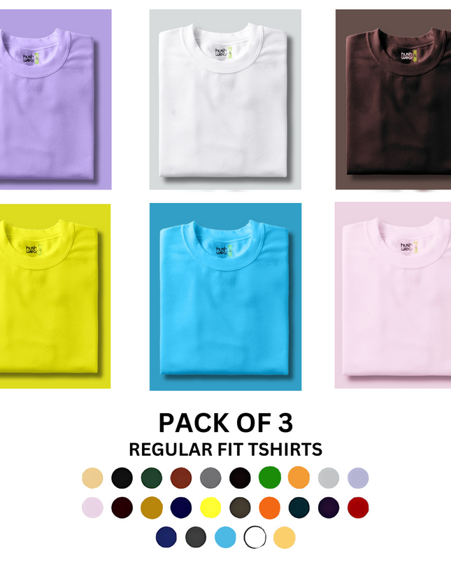 Pick Any 3 - Solid Round Neck
