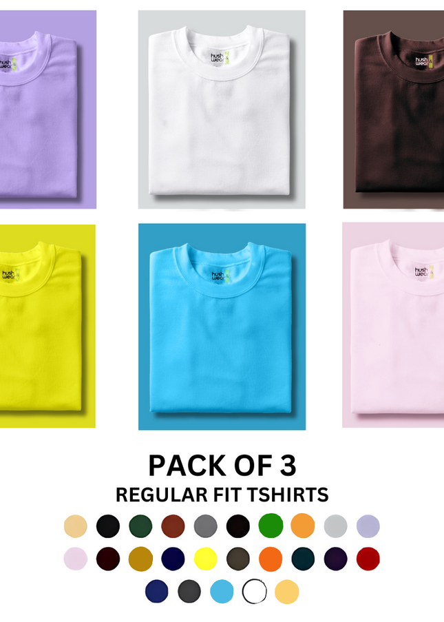 Pick Any 3 - Solid Round Neck