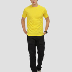 Unisex Regular Solid T-Shirt - New Yellow