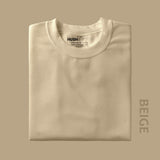 Men's Regular Solid T-Shirt - Beige