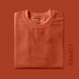 Men's Regular Solid T-Shirt - Copper