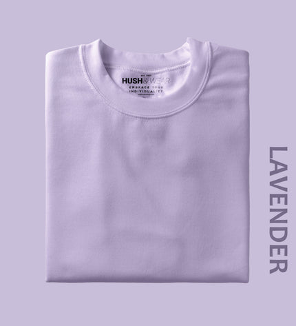 Unisex Regular Solid T-Shirt - Lavender