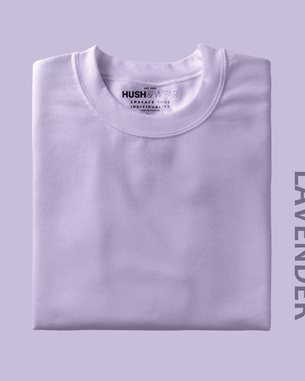 Men's Regular Solid T-Shirt - Lavender