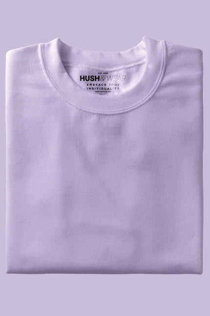 Men's Regular Solid T-Shirt - Lavender