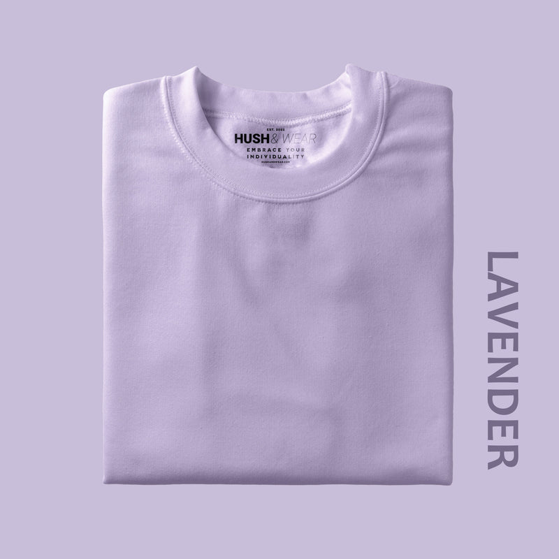 Men's Regular Solid T-Shirt - Lavender