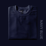 Men's Regular Solid T-Shirt - Navy Blue