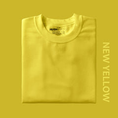 Unisex Regular Solid T-Shirt - New Yellow