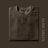 Men's Regular Solid T-Shirt - Olive Green