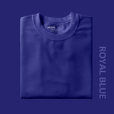 Men's Regular Solid T-Shirt - Royal Blue