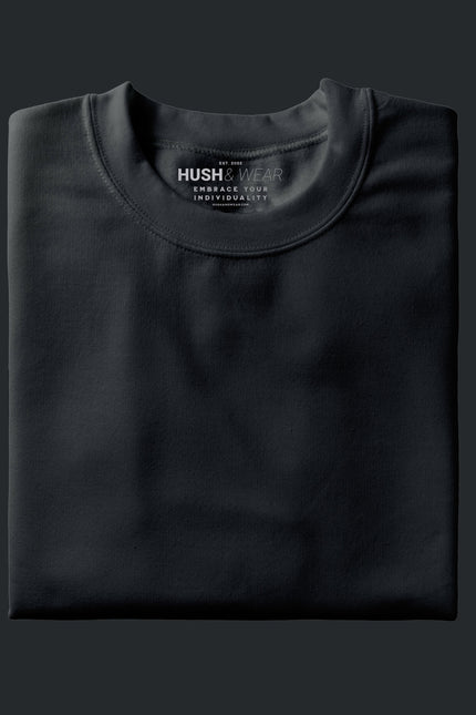 Men's Regular Solid T-Shirt - Steel Grey