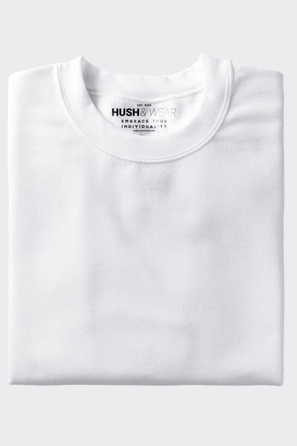 Men's Regular Solid T-Shirt - White