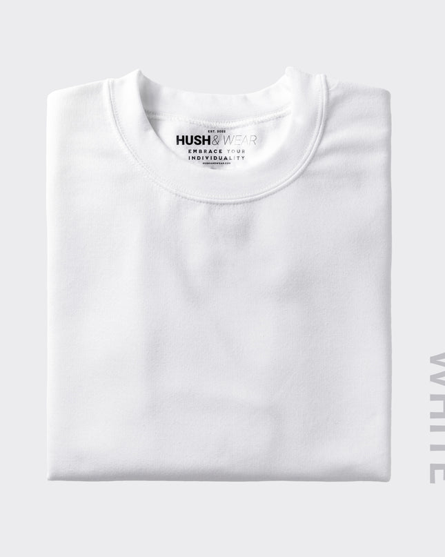 Men's Regular Solid T-Shirt - White