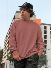 Basic Men's Sweatshirt - Coral