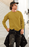 Basic Men's Sweatshirt - Mustard Yellow