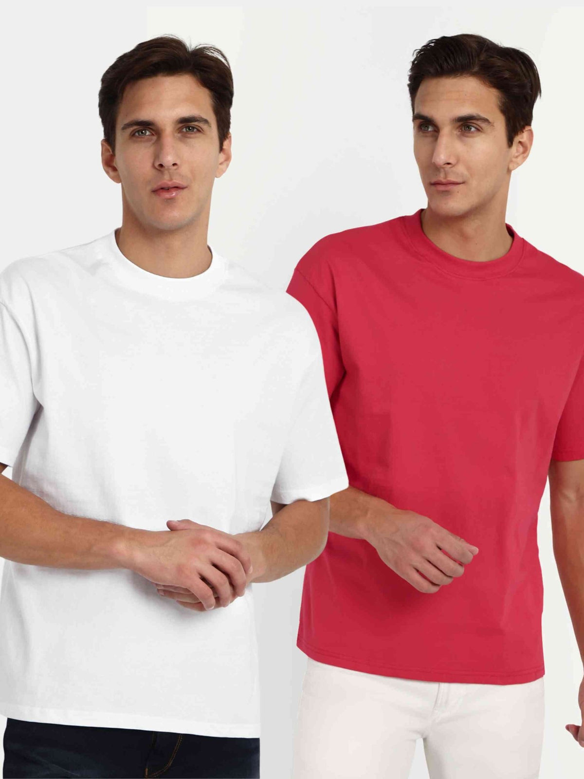 Basic Relaxed T-Shirt Set of 2-180 GSM: WSR