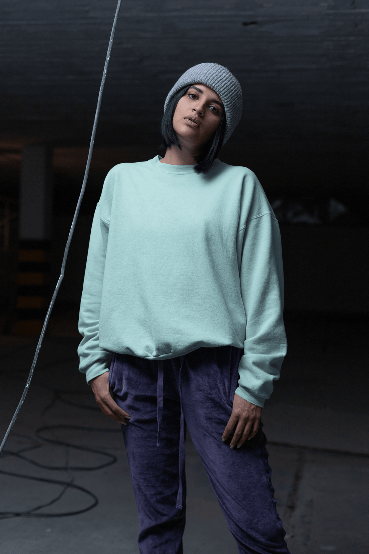 Basic Women's Sweatshirt - Mint