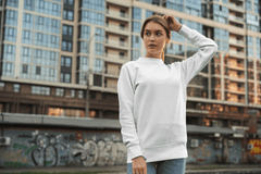 Basic Women's Sweatshirt - White