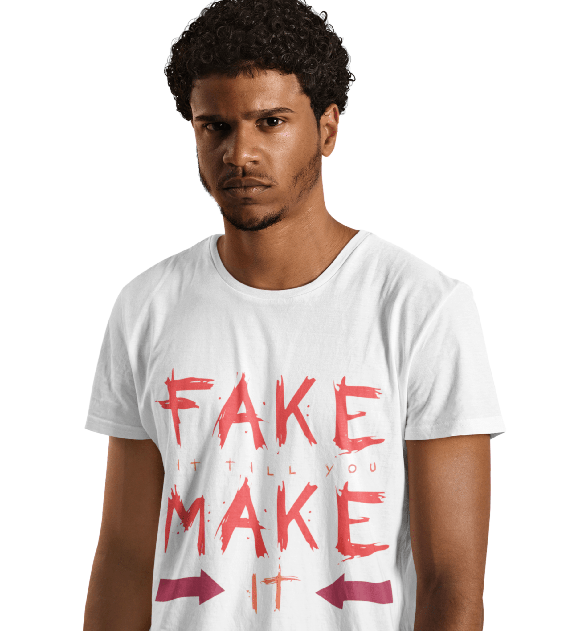 Fake It Regular Men's T-Shirt - Hush and Wear