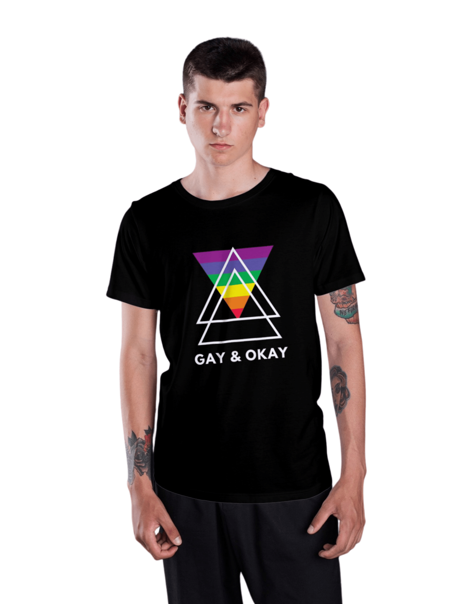 Gay & Okay Regular Men's T-Shirt - Hush and Wear