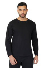 Men's Regular Plain Full T-Shirt - Black