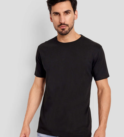 Unisex Regular Solid T-Shirt - Black