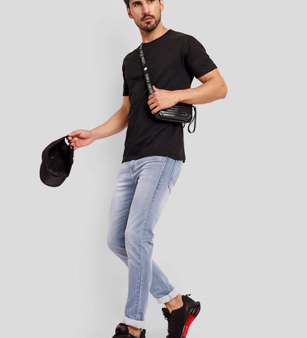 Unisex Regular Solid T-Shirt - Black